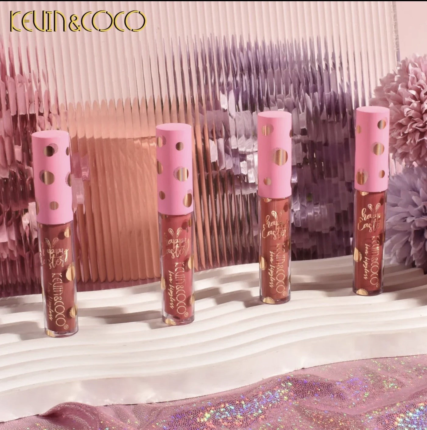 Lot de 7 set de 4 gloss rabbit KC223625 - Kevin & coco