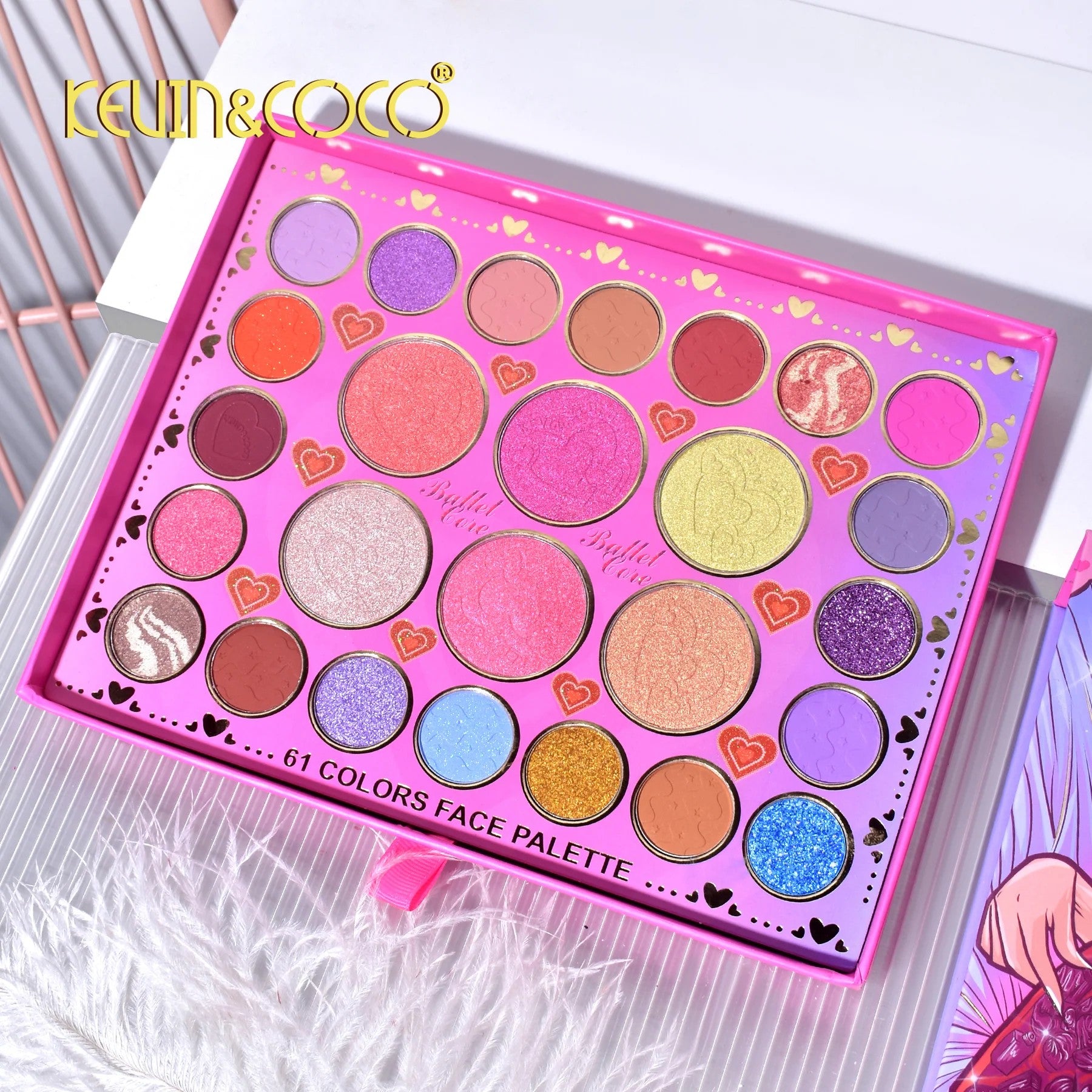 Lot de 6 - Palette 61 couleur ballerine KC231675 - Kevin & coco