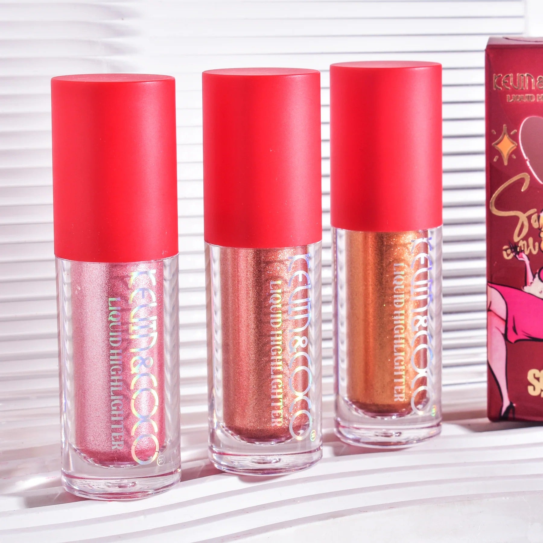 Set of 12 - Color liquid highliter spicy girl KC240326 - Kevin & coco