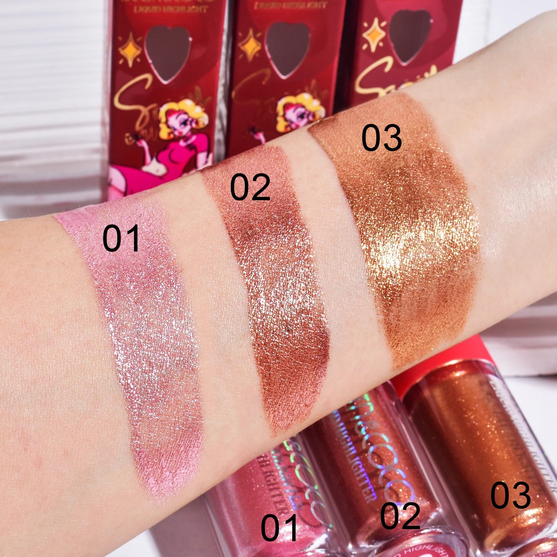 Set of 12 - Color liquid highliter spicy girl KC240326 - Kevin & coco