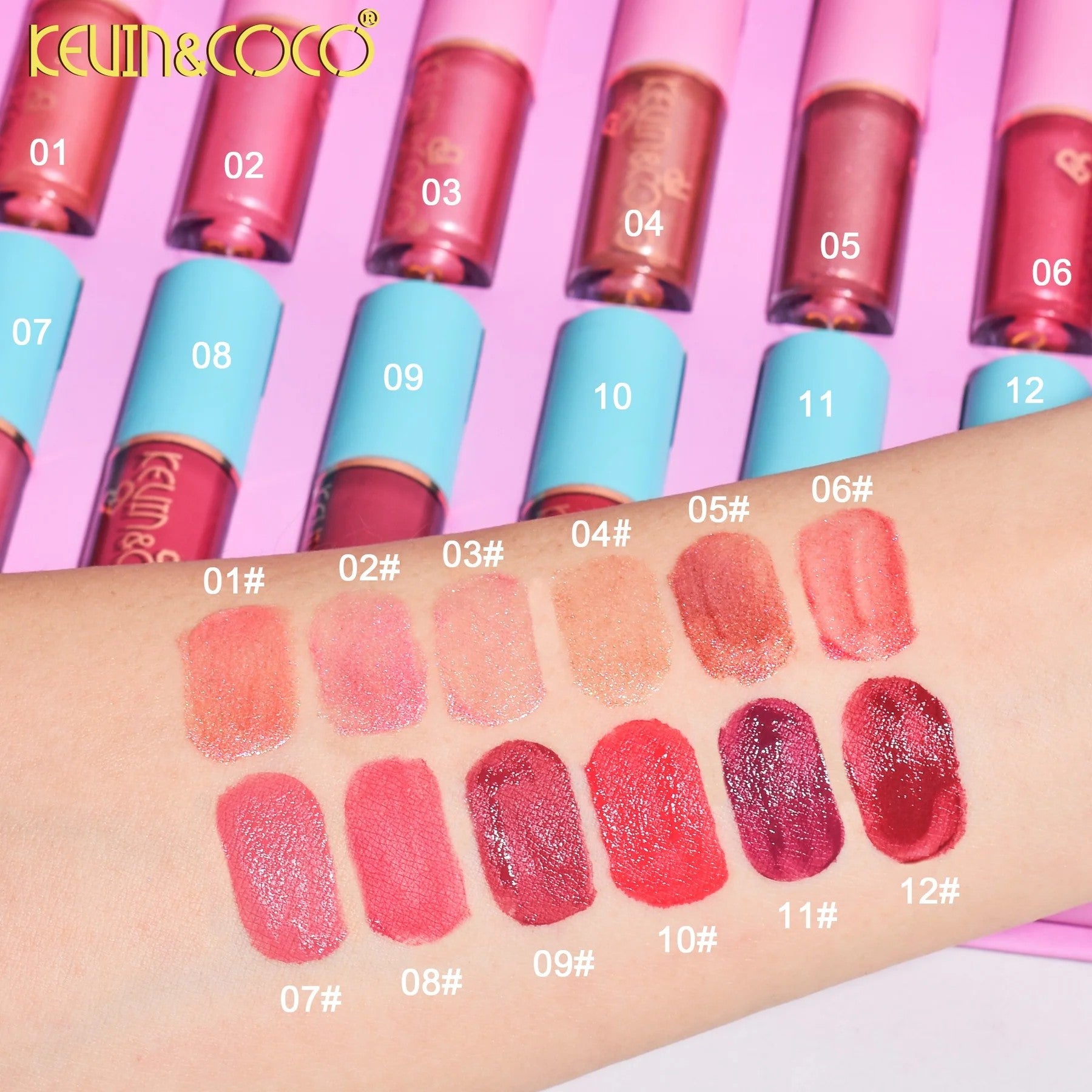Set of 6 - Set 12 glosses KC240401 - Kevin & coco