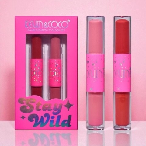 Set of 12 Pieces - Set 2 Double Stay Wild glosses - Kevin & coco