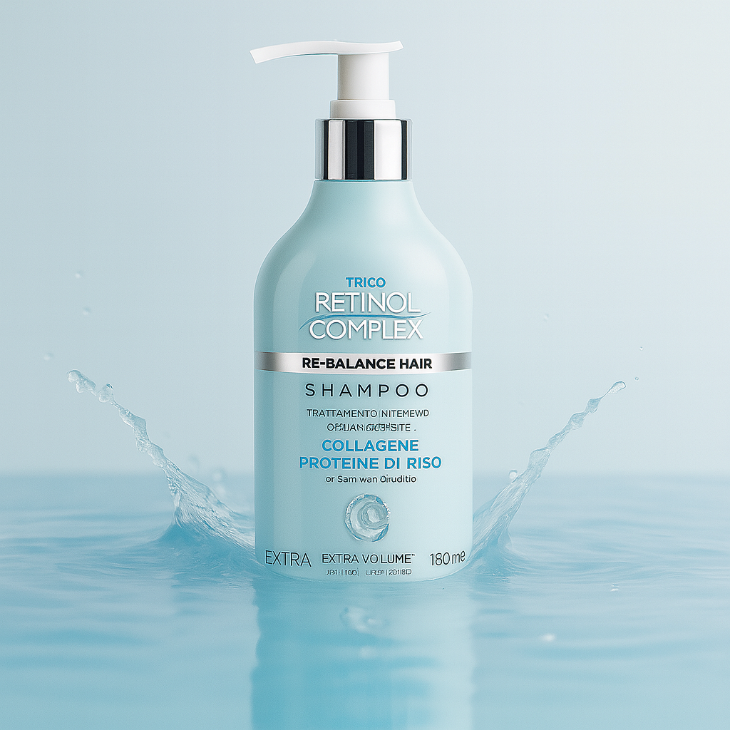 Pack of 4 - Re-Balance Hair Shampoo with Collagen and Rice Protein 500ml - Retinol Complex