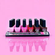 Lot de 24 vernis à ongles effet gel 9 jours -1490 - D'donna