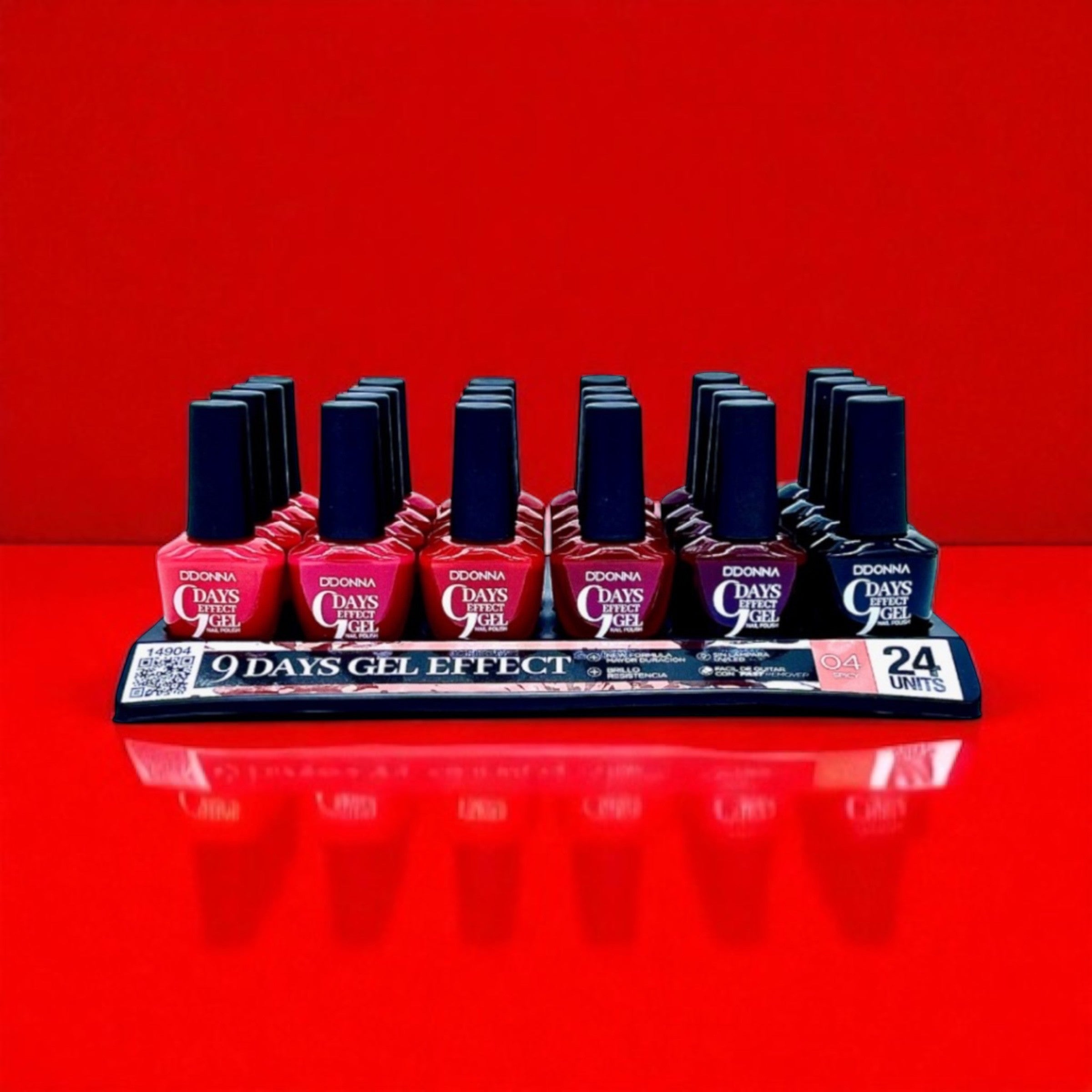 Lot de 24 - Vernis à ongles effet gel 9 jours - 14904 - D'donna