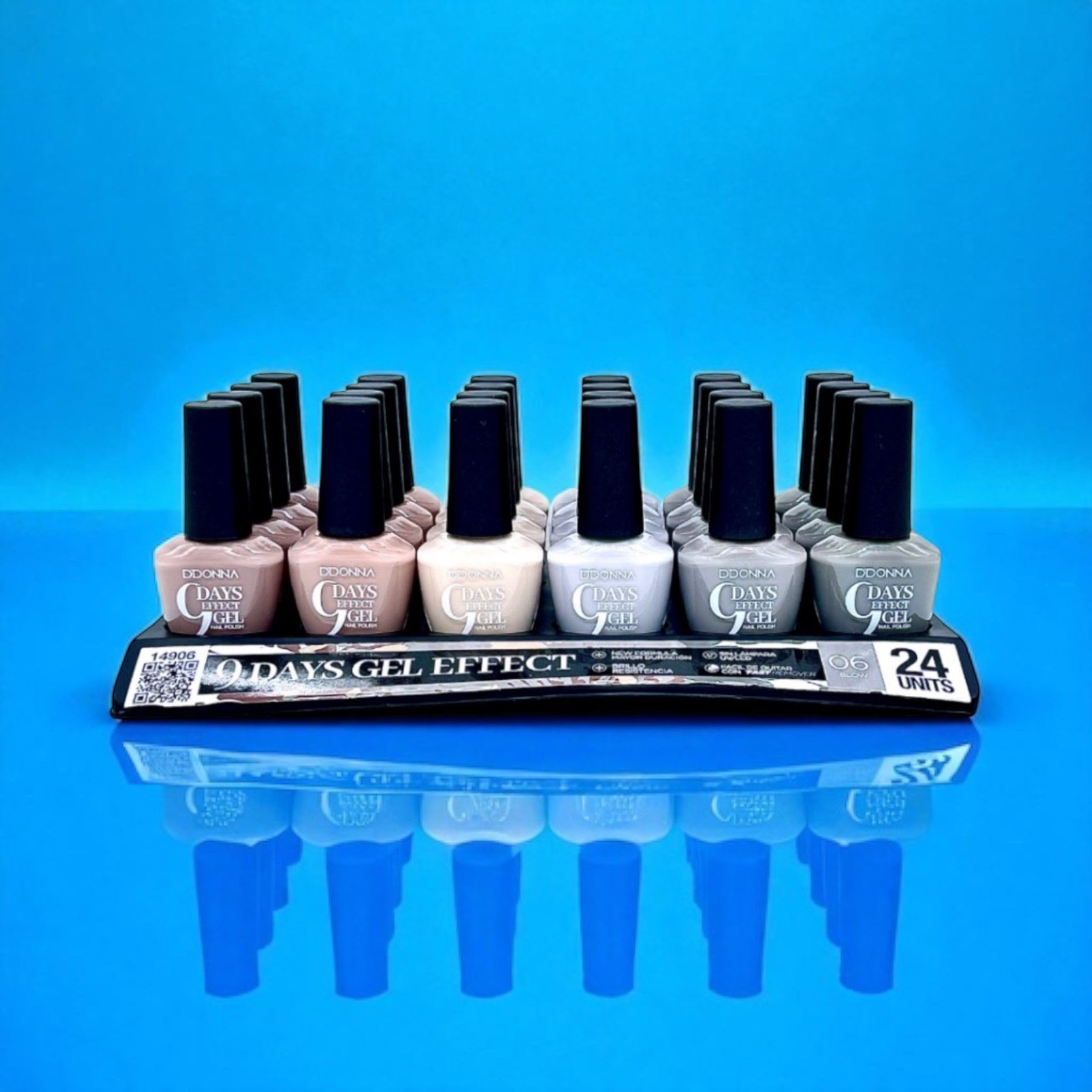 Lot de 24 vernis à ongles effet gel 9 jours - 14906 - D'donna