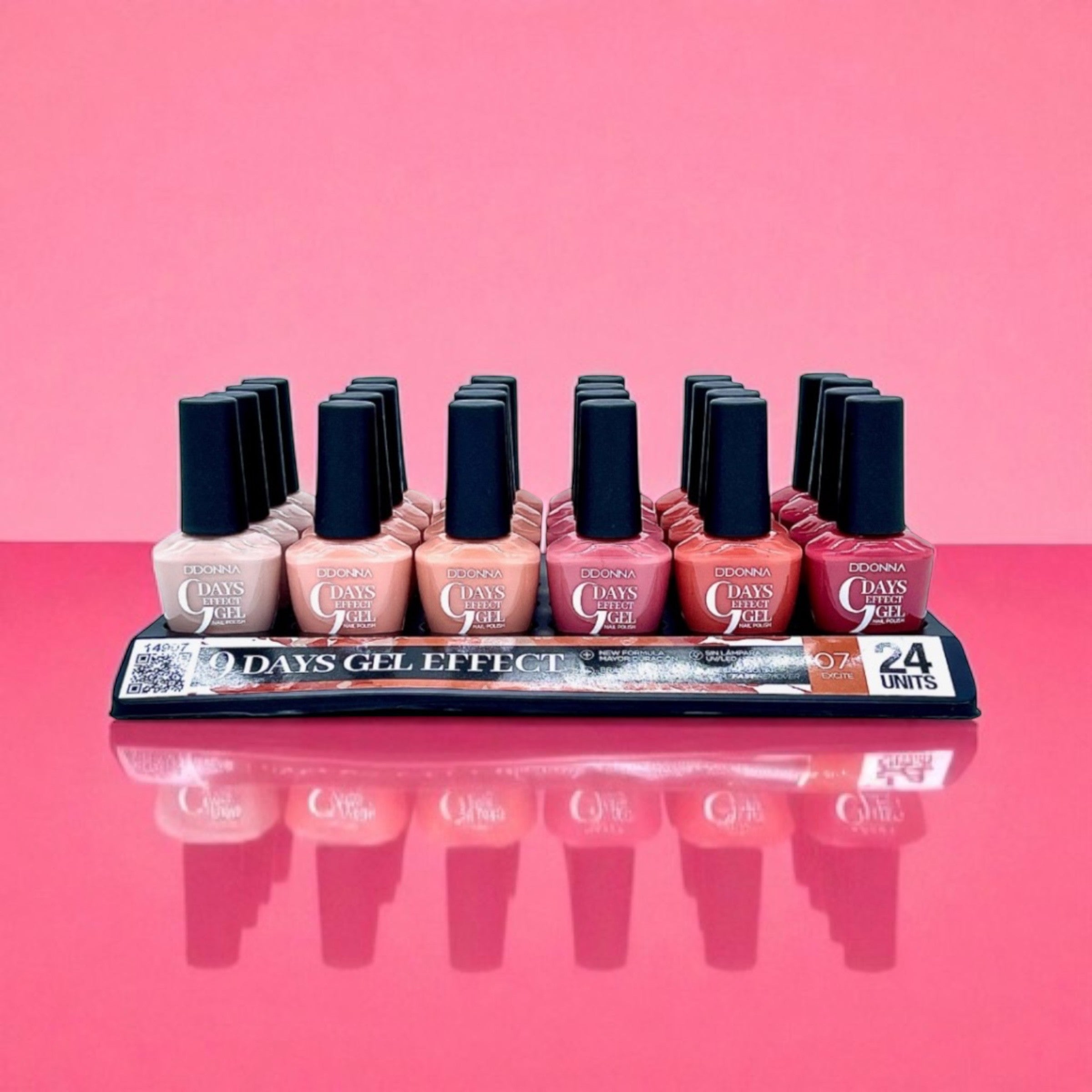 Lot de 24 - Vernis à ongles effet gel 9 jours - 14907 - D'donna