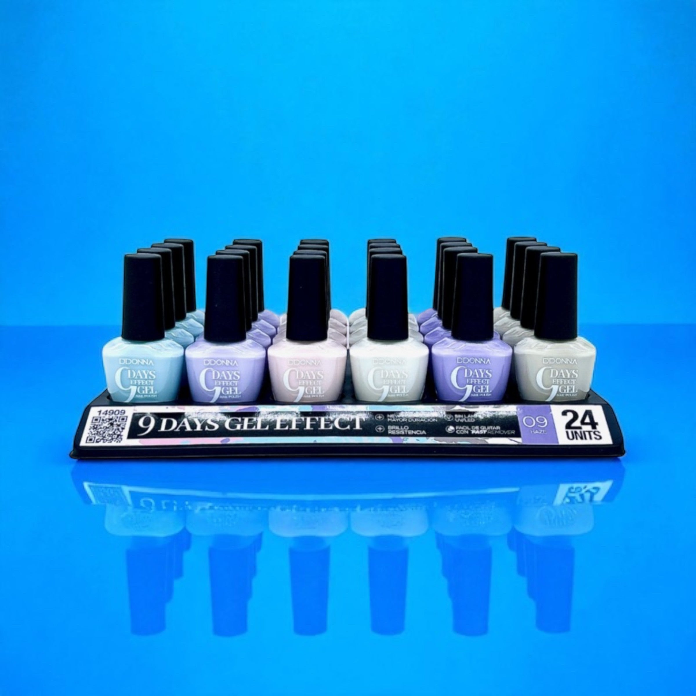 Lot de 24 - Vernis à ongles effet gel 9 jours - 14909 - D'donna