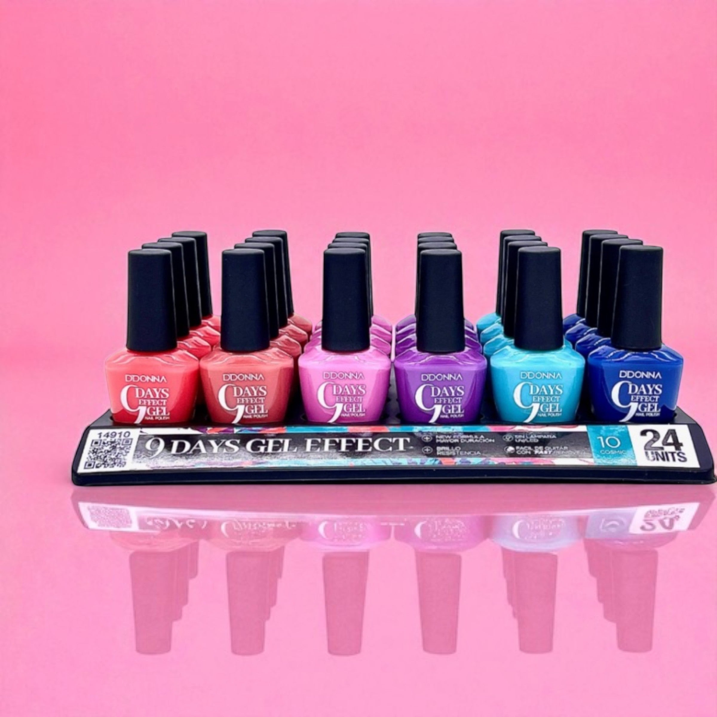 Lot de 24 - Vernis à ongles - Effet gel 9 jours - 14910 - D'donna