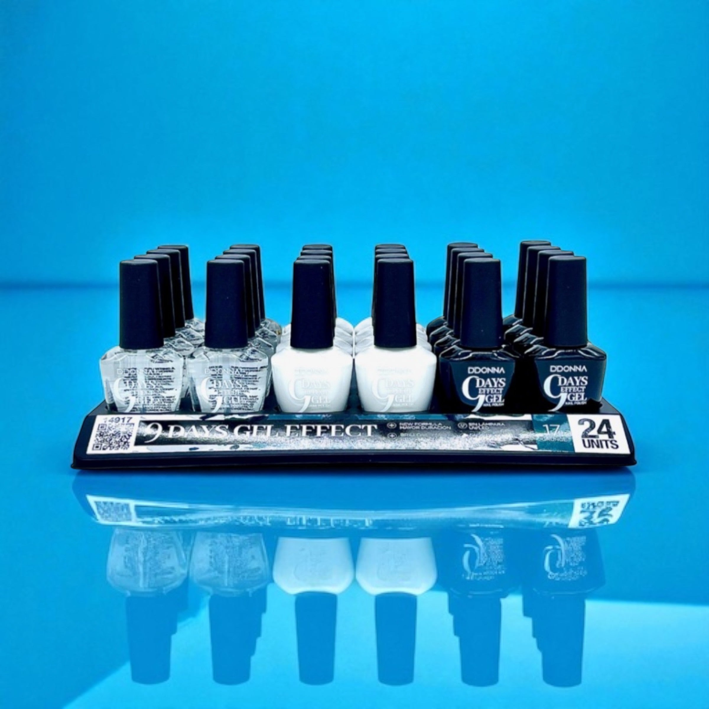 Lot de 24 vernis a ongles - Effet gel 9 jours - D'donna -14917