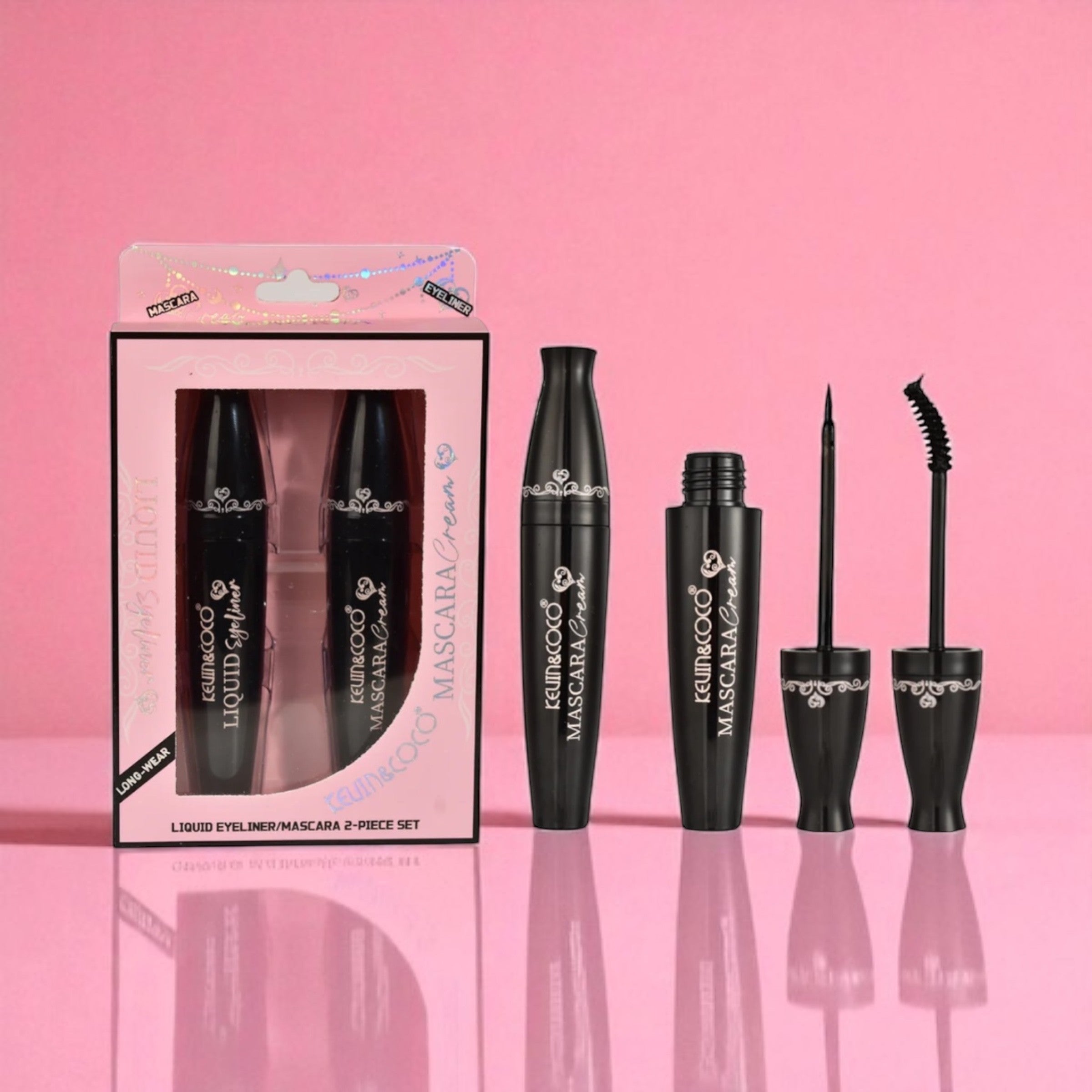 Lot de 12 - Set mascara & eye line black ultra - KC247943 - Kevin & coco