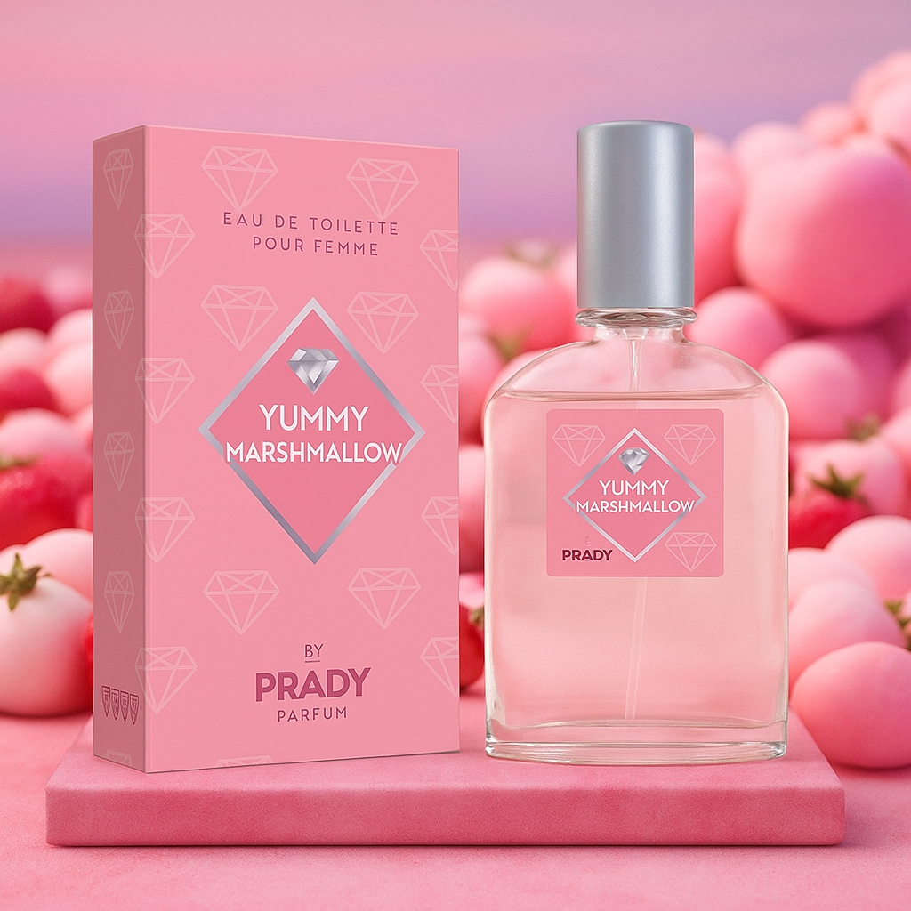 Lot de 6 - Parfum yummy marshmallow 90ml - Prady