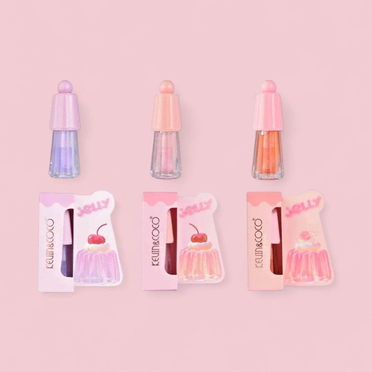 Set of 24 jelly gloss fruity KC247370 - Kevin & coco