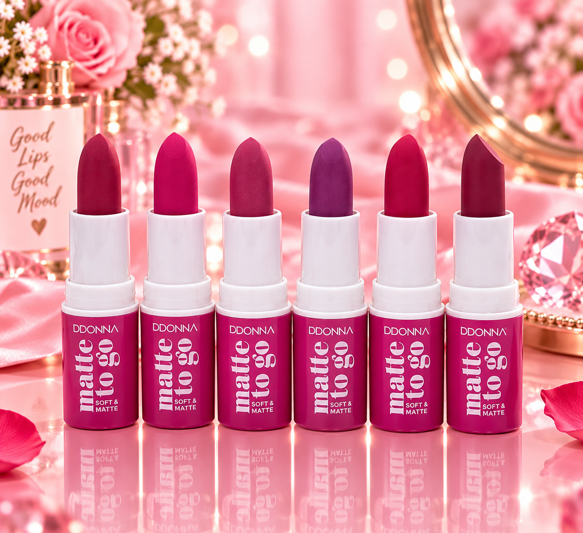 Lot de 24 Pieces - Rouge à Lèvres Matte To Go - D'Donna