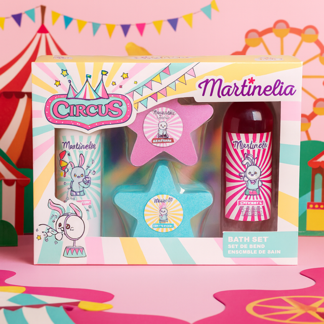 Lot de 4 - Coffret bain circus 4 pièces - Martinelia 90181