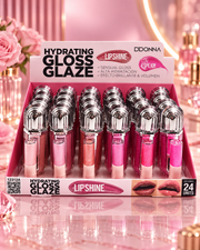 Lot de 24 Pièces - Hydrating Gloss Glaze Lip Shine - D'Donna