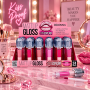 Lot de 24 Pièces - Gloss Glaze Lipshine D’Donna – Gloss Hydratant Effet Miroir & Volume – D'Donna
