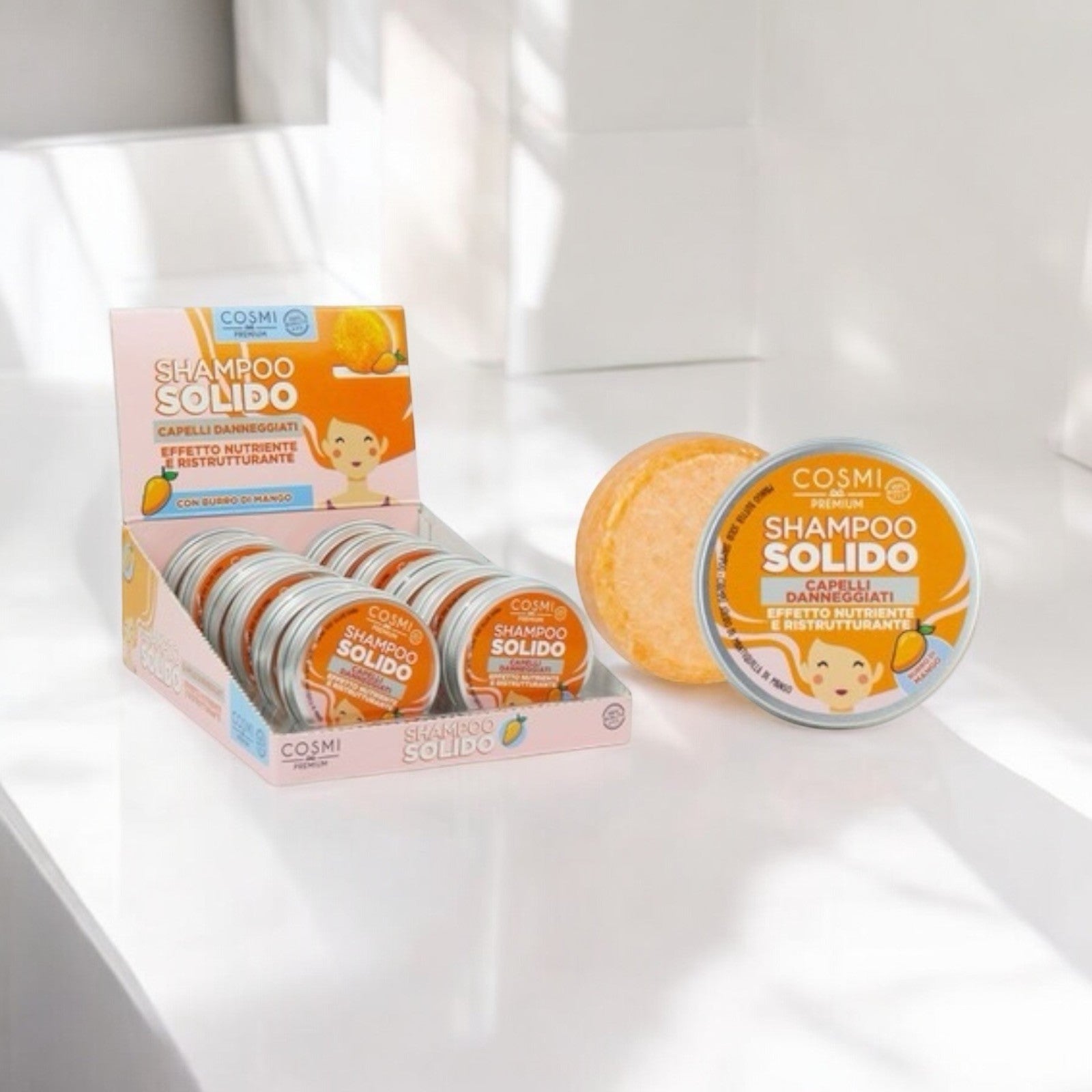 Pack of 12 - Mango Butter Solid Shampoo - Cosmi Milano