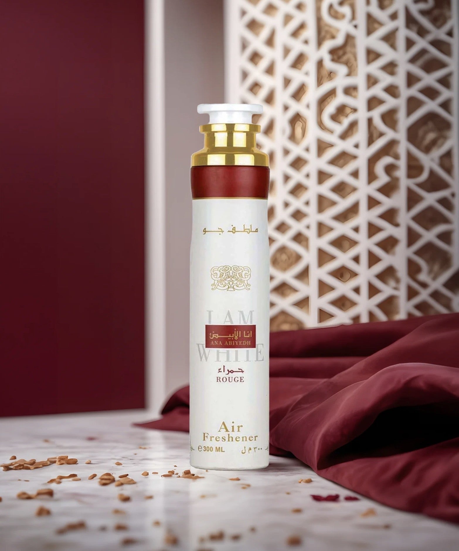 Lot de 6 désodorisant d'intérieur ana abiyad rouge 300ml - Lattafa