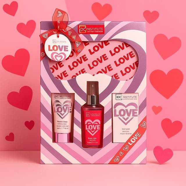Lot de 3 coffret bain in love 4 pièces - Idc institute 35098