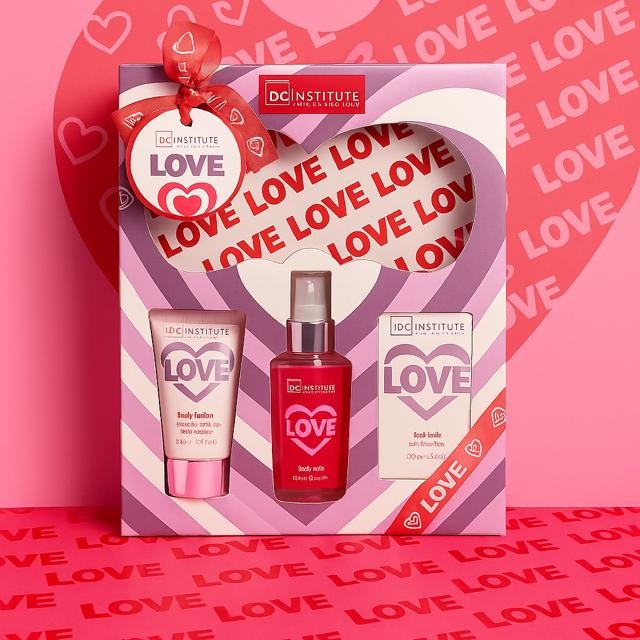Lot de 3 coffret bain in love 4 pièces - Idc institute 35098