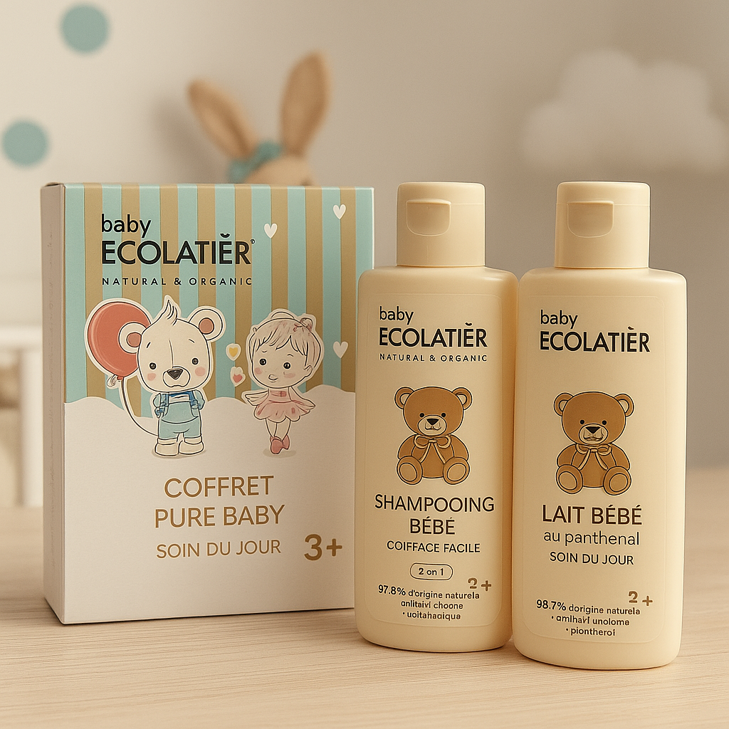 Lot de 8 - Coffret baby natural & organic - Baby ecolatier