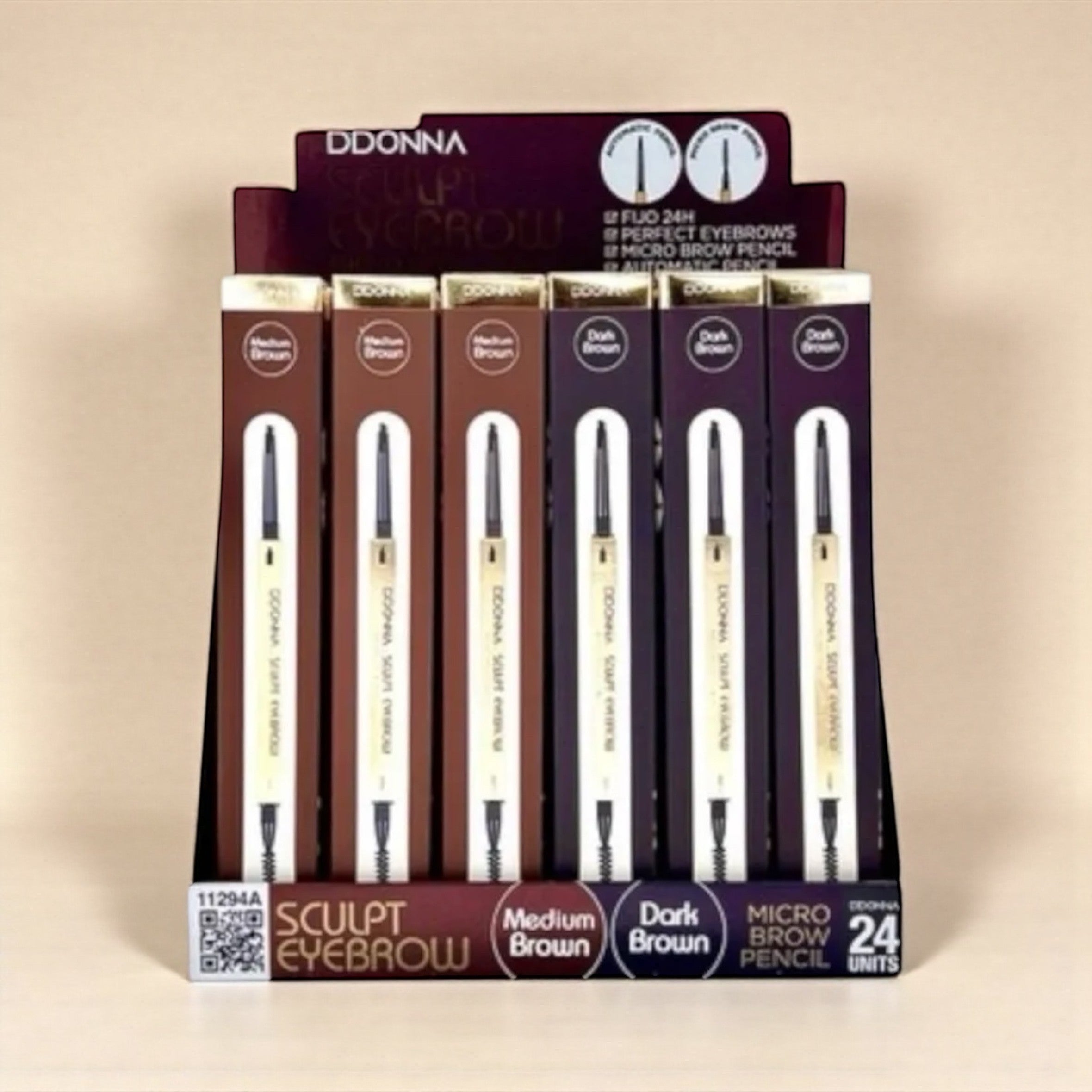 Set of 24 Pieces - Sculpt Eyebrows - 11294A - D'donna