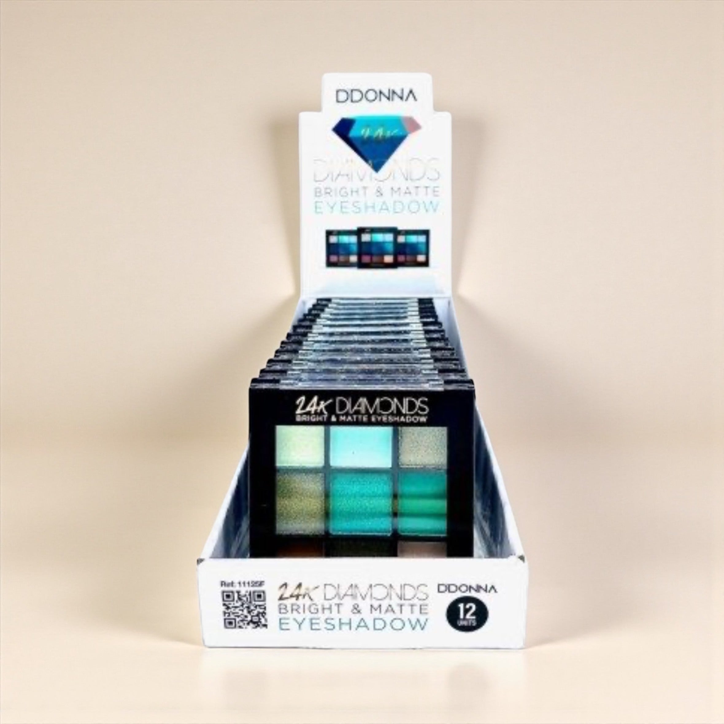 Lot de 12 palette diamond 24K verte - D’donna 11125F