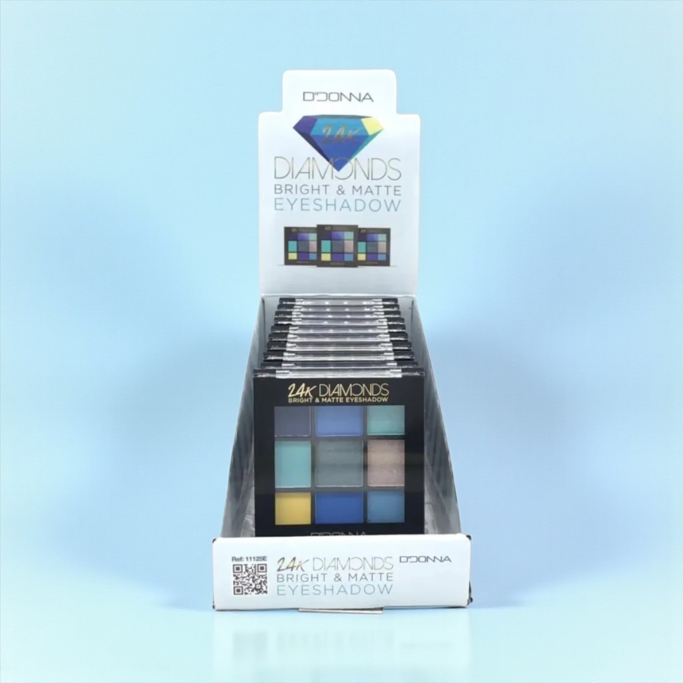 Lot de 12 palette diamond 24 k bleu - D’donna 11125E