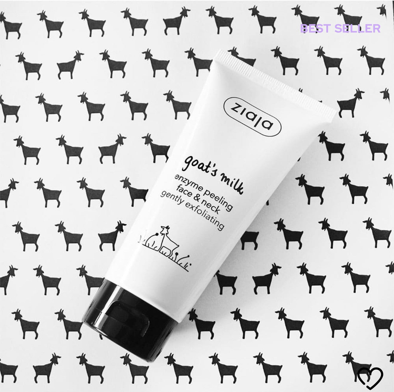 Pack of 6 - Gentle peeling scrub with enzymes and goat's milk - Ziaja