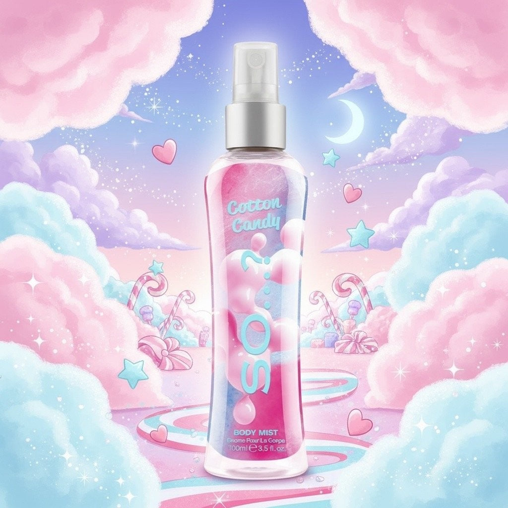 Lot de 6 brume cotton candy 100mL - So..? fragrance