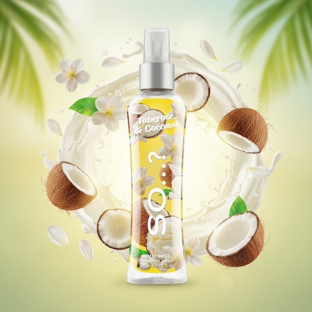 Lot de 6 brume fleur & coconut cupcake 100mL - So..?