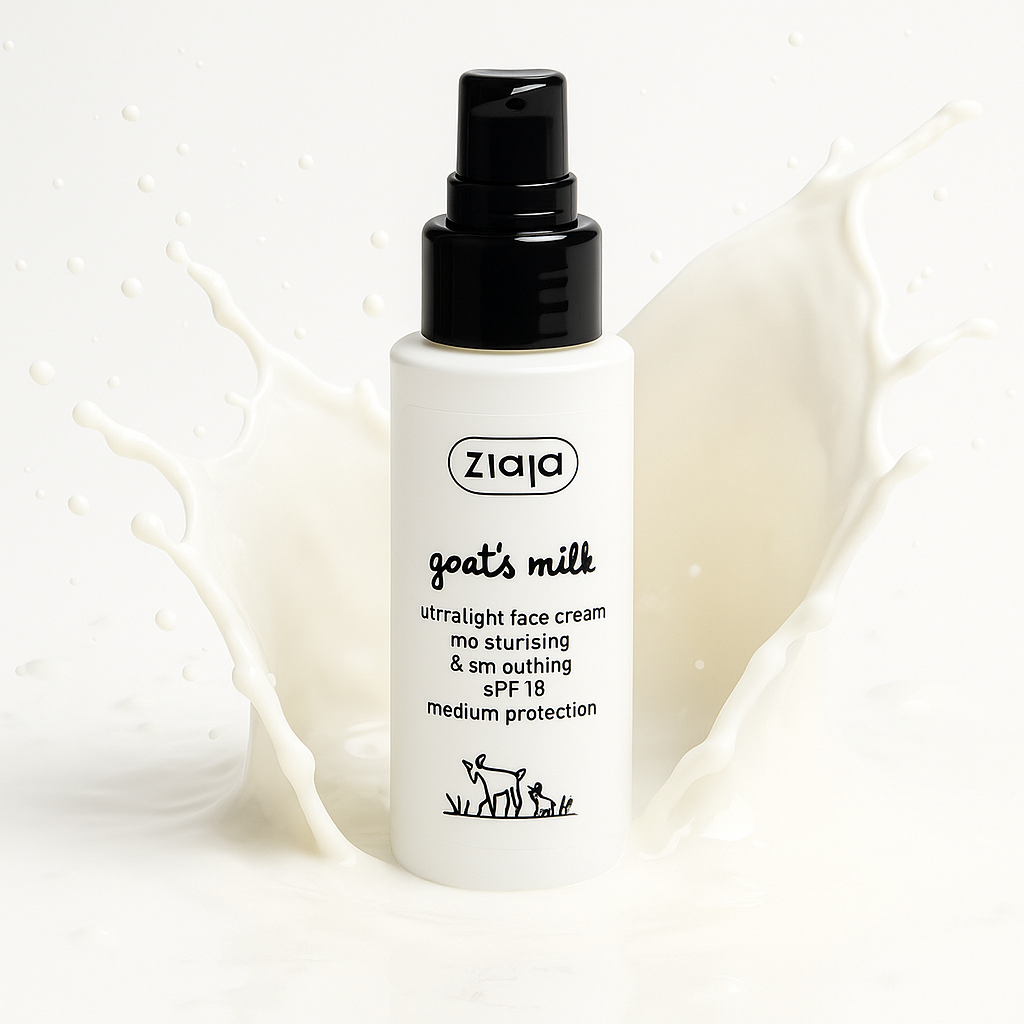 Lot de 6 - Crème visage légère & lissante spf 15 au lait de chèvre - Ziaja