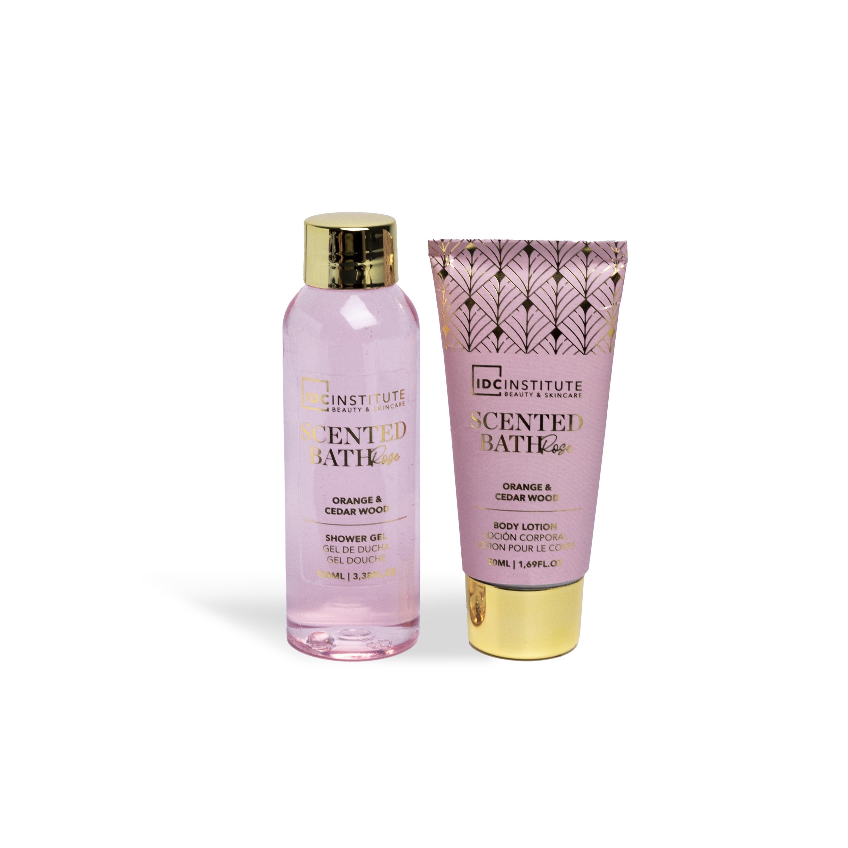 Lot de 6 - Mini coffret bain scented bath rose 12162 - Idc institute