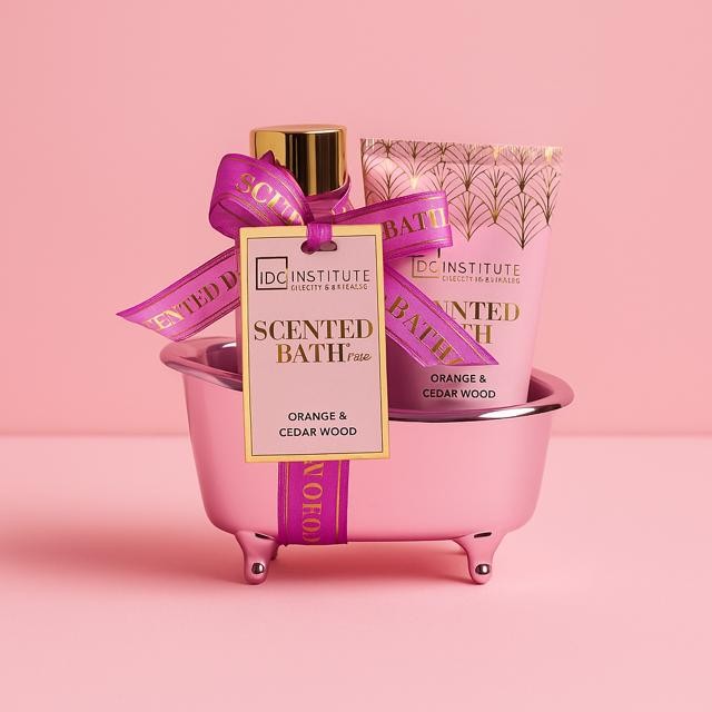 Lot de 6 - Mini coffret bain scented bath rose 12162 - Idc institute