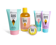 Lot de 2 coffret bain xl yummy sweet swirls 5 pièces idc institute 42159