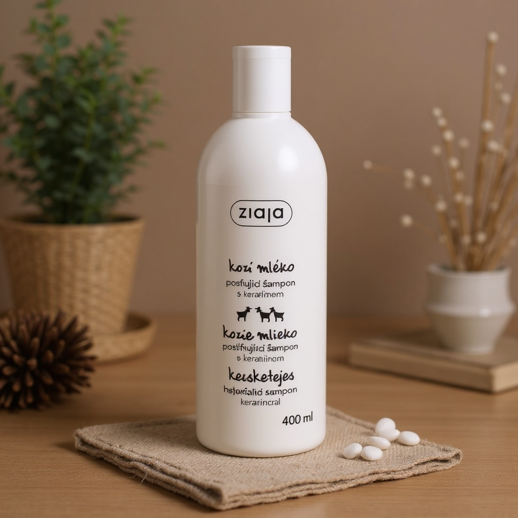 Lot de 6 Pièces - Shampoing Fortifiant à la Kératine et Au Lait de Chèvre - Maxi format 400ml- Ziaja
