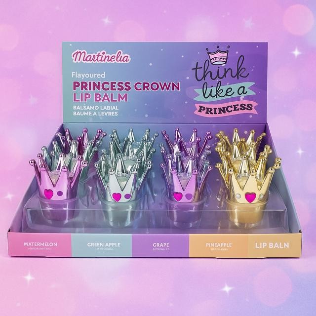 Lot de 24 - Baume à lèvres princess crown martinelia 90027