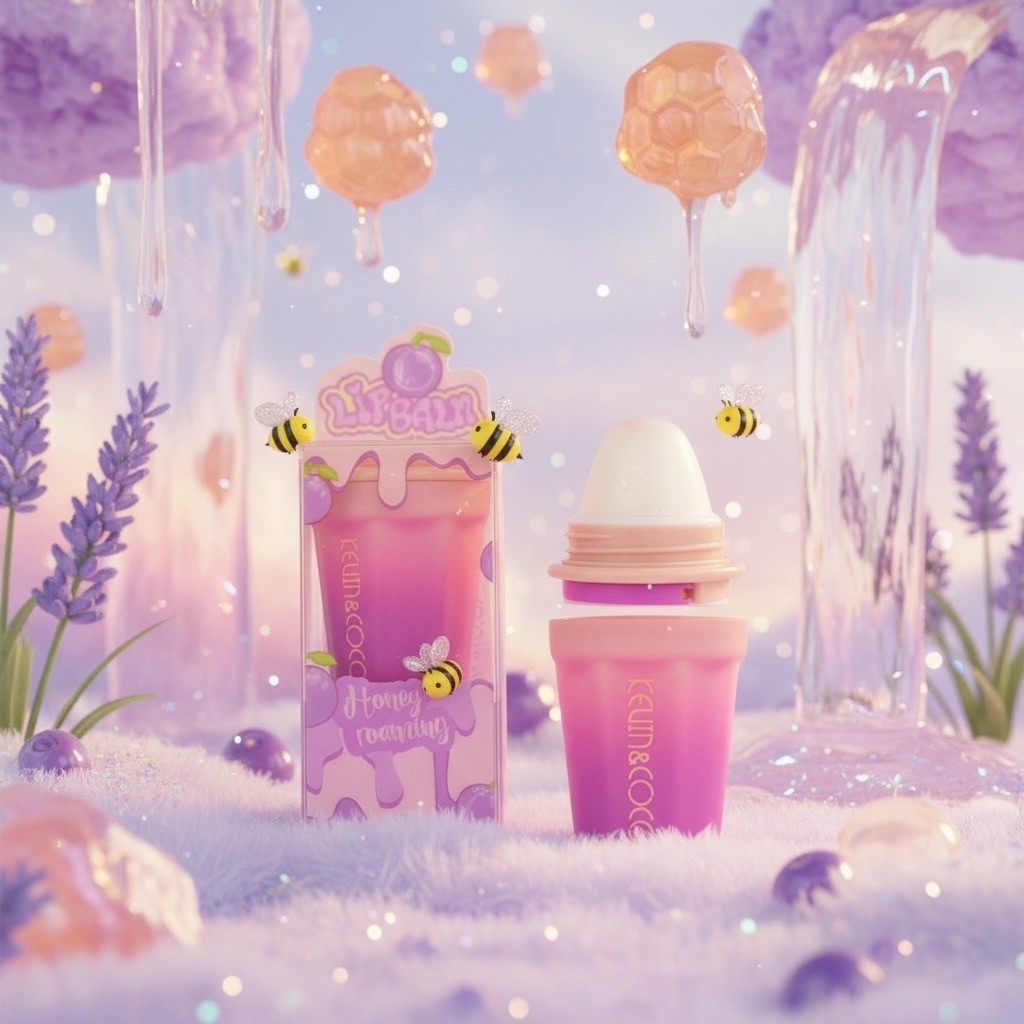 Pack of 24 – Kevin & Coco “Honey Roaring” Moisturizing Lip Balm