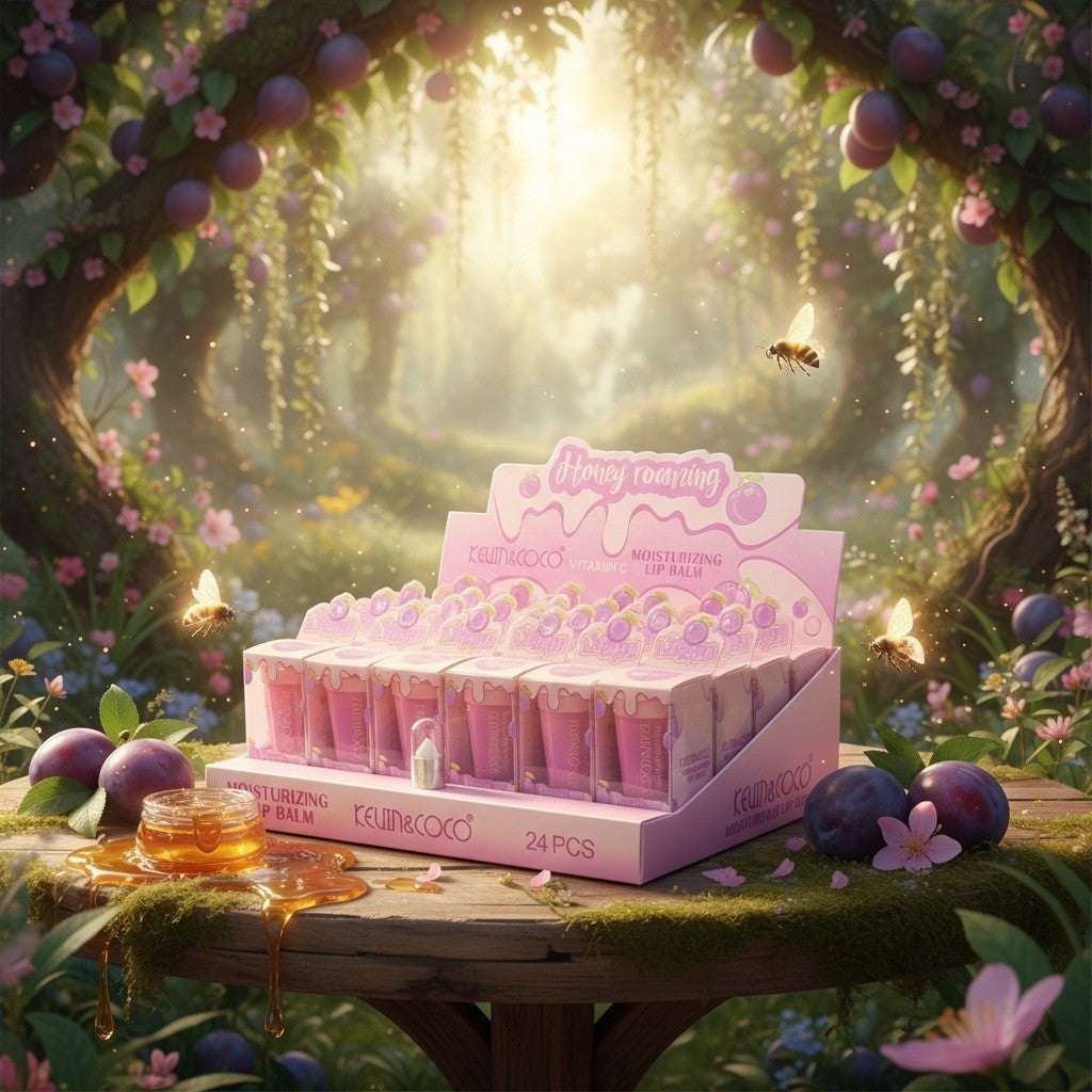 Pack of 24 – Kevin & Coco “Honey Roaring” Moisturizing Lip Balm