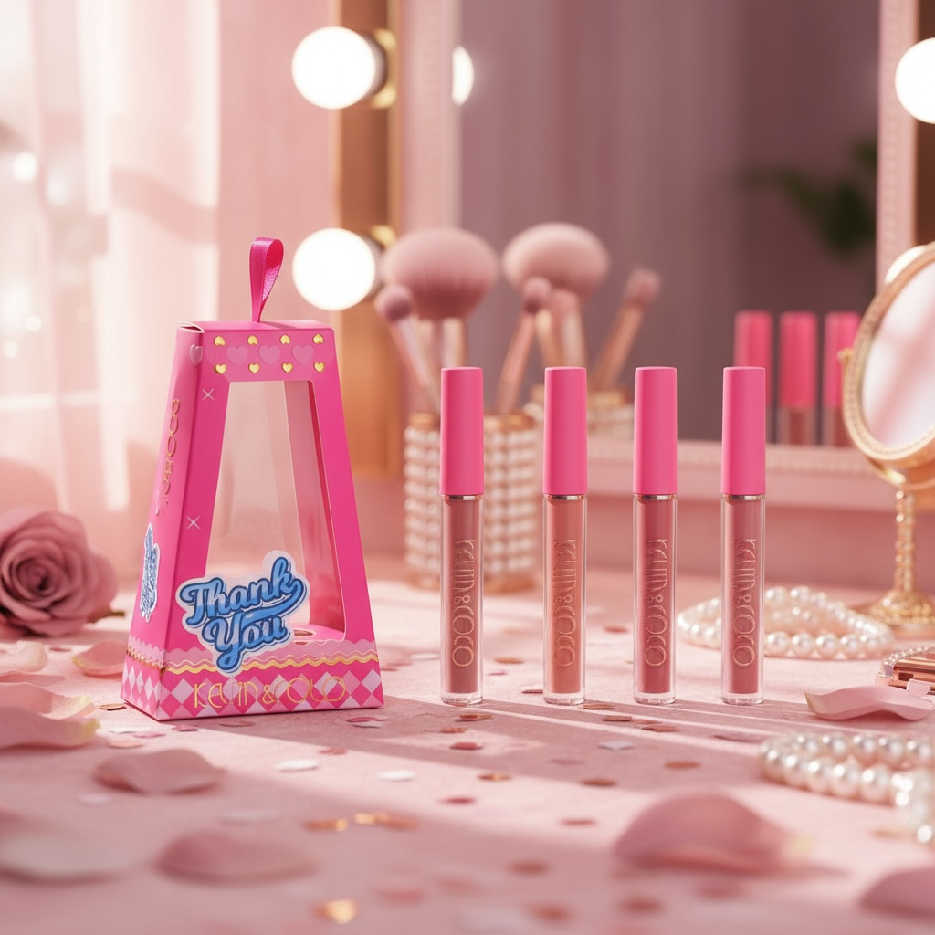 Set of 12 - “Thank you” gloss box - Kevin & coco