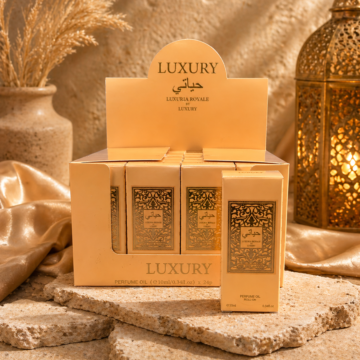 Lot de 24 Pièces - Parfum Roll-On pour Femme 10ml n°5 - Laxuria by Luxury