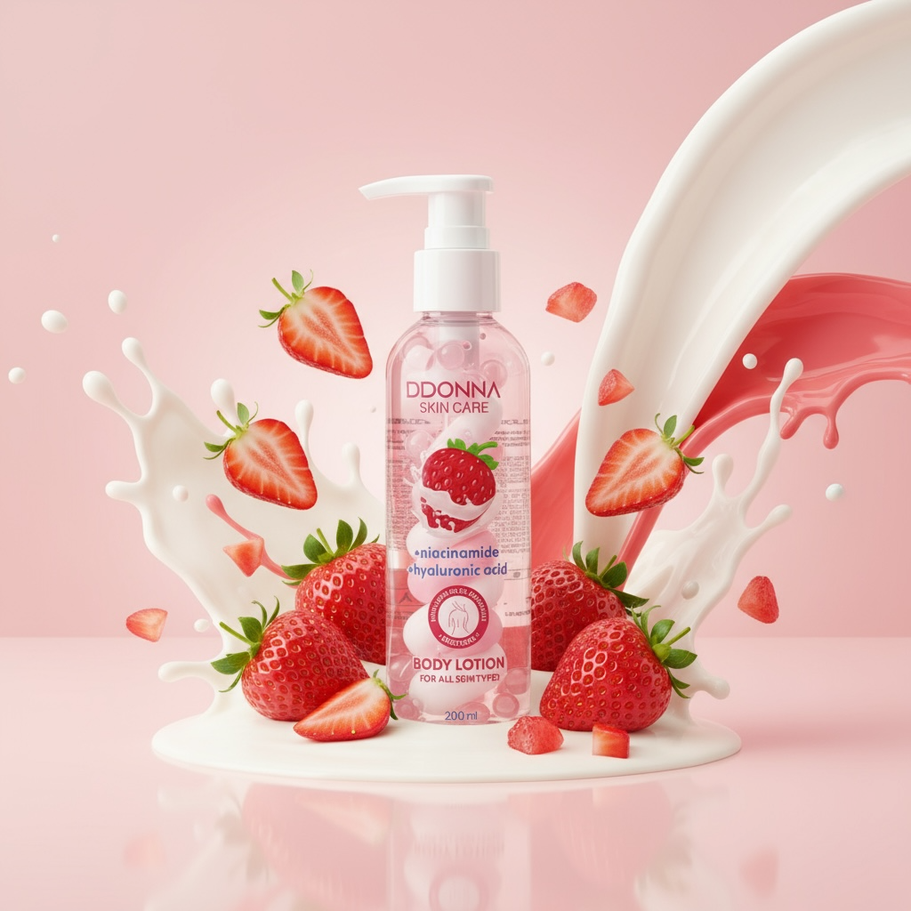 Pack of 12 - Intense Strawberry Whipped Cream Body Lotion - D'donna Skin Care