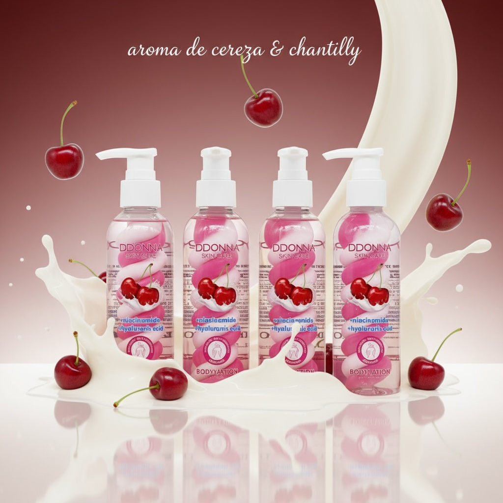 Pack of 12 - Intense cherry chantilly body lotion - D'donna skin care
