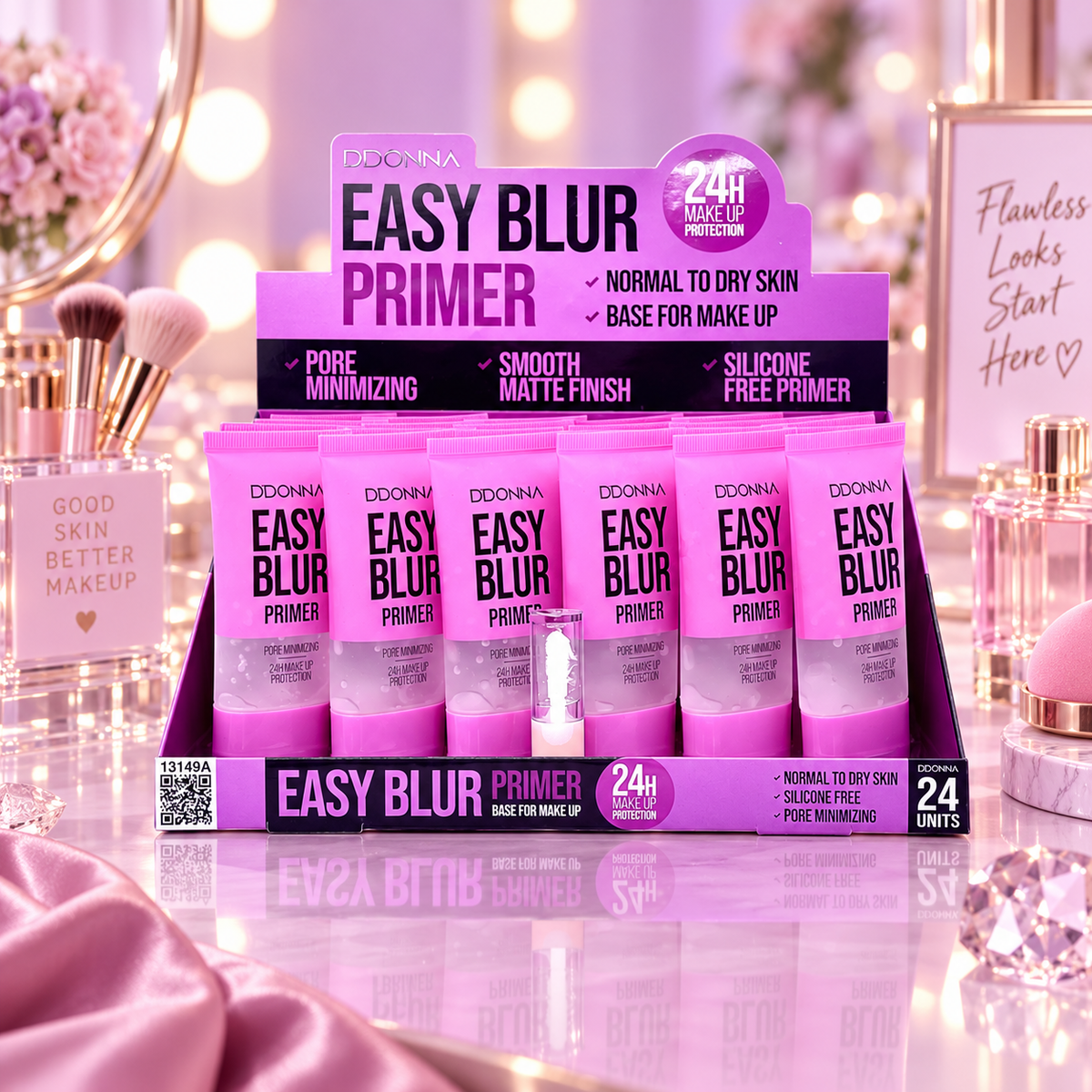 Lot de 24 Pièces -  Base de Maquillage Easy Blur Primer D’Donna – Effet Floutant & Matifiant - D'Donna