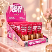 Lot de 24 Pièces - Fond de Teint Perfect Cover Make Up D’Donna – Fini Mat Oil Free – D'Donna