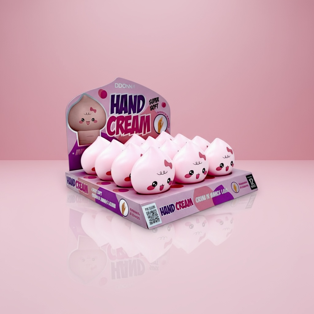 Lot de 12 - Hand cream peach - Ddonna