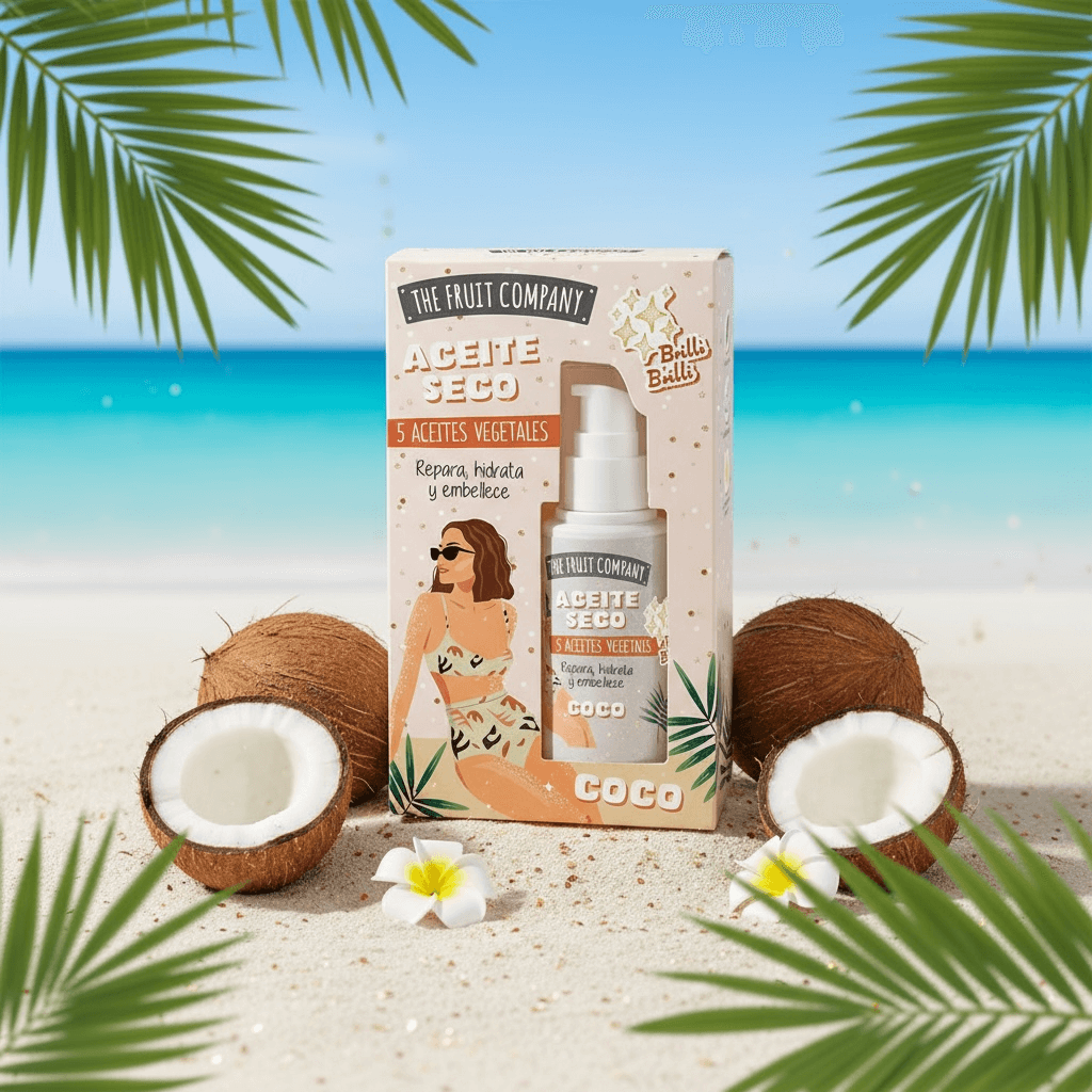 Lot de 12 presentoir d'huiles seche scintillante - The fruit compagny