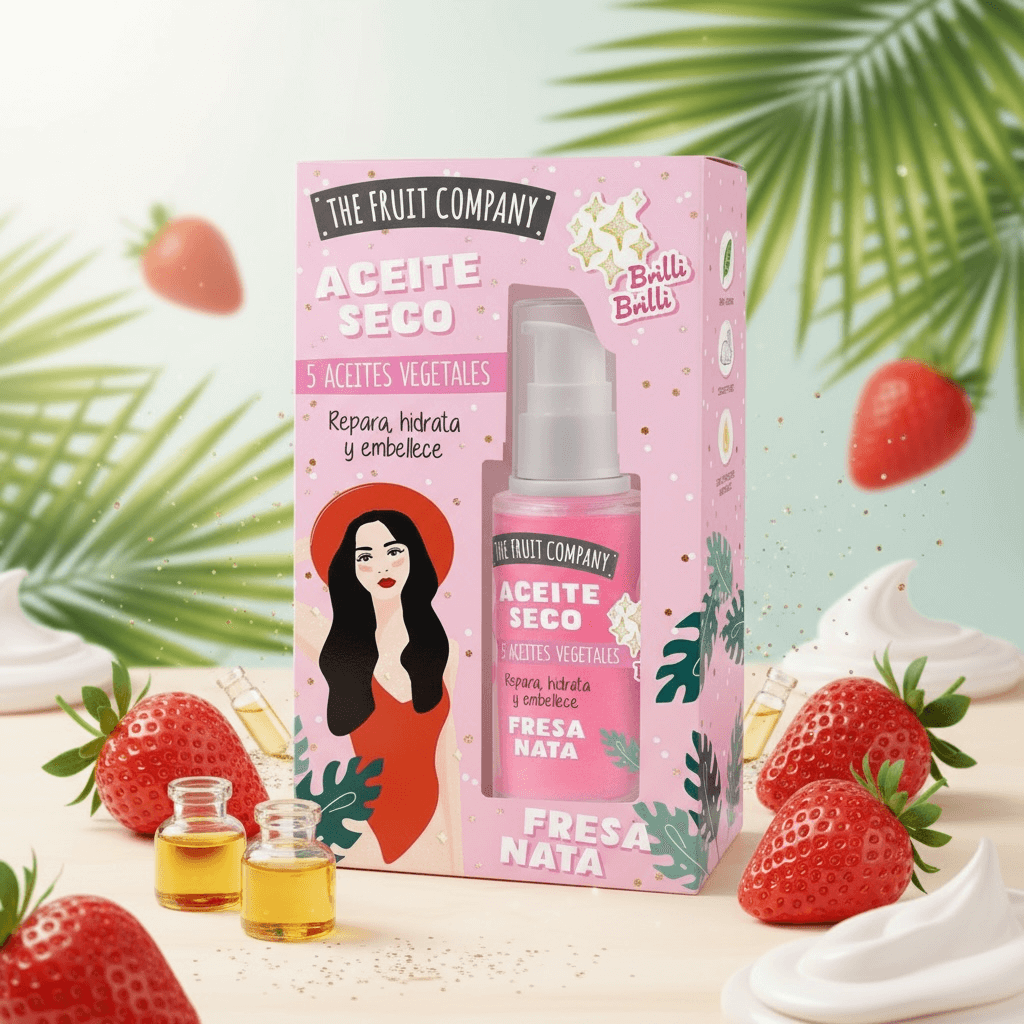 Set of 12 sparkling dry oil display stands - The Fruit Company 