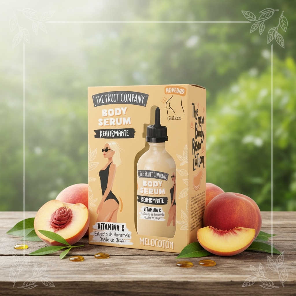 Lot de 6 sérum corporelle raffermissante pêche - The fruit company